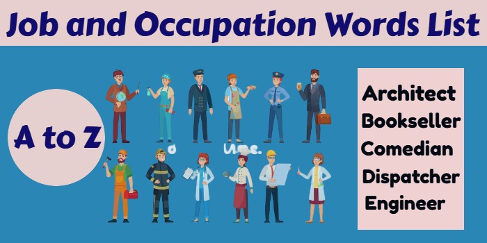 A to Z Job and Occupation Words List