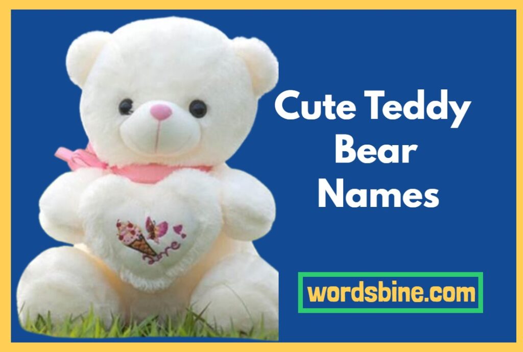 Cute Teddy Bear Names