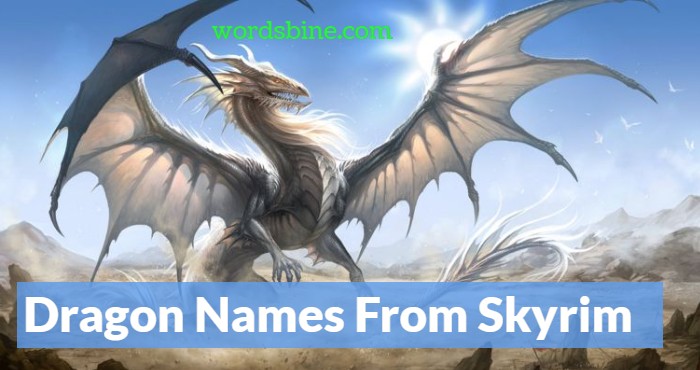 Dragon Names From Skyrim