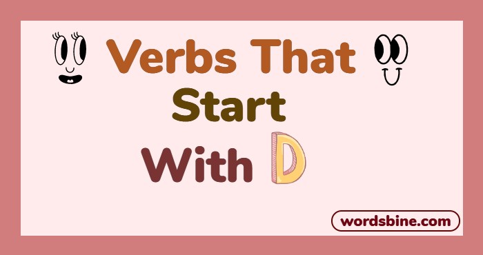 Verbs That Start With D